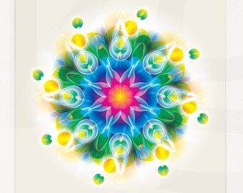 Mandala Wall Art: Kaleidoscope Therapy Print (Digital Download)