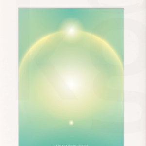 Ziehe gute Sachen an. Gesetz der Anziehung. Affirmation Wandkunst. Hochauflösendes Poster. Digitaler Download