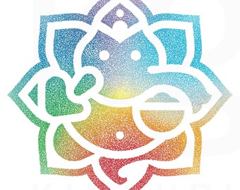 Ganesh Mandala Art: Diwali Decor, Yoga, Prayer (Digital Download)