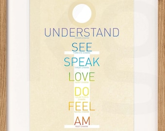 Chakra Wall Art Print: Yoga Meditation Home Decor (Digital Download)
