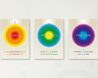 Chakra Energy Frequency Vibration Art Print, Nikola Tesla, Meditation, Yoga (Digital Download)