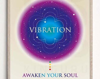 Chakra Vibration Print: Yoga Meditation Wall Art (Digital Download)
