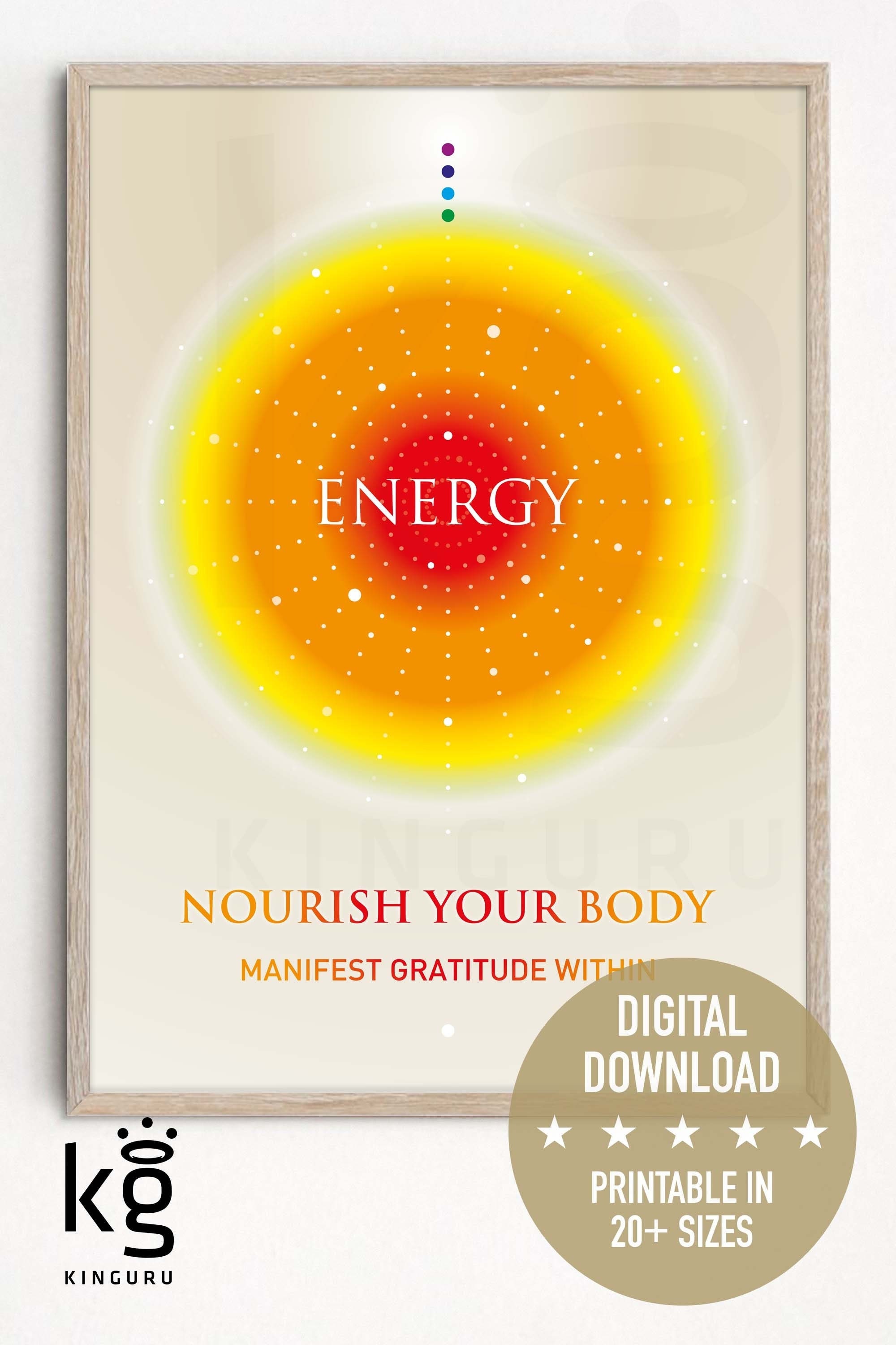 Chakra Energy Frequency Vibration Art Print, Nikola Tesla