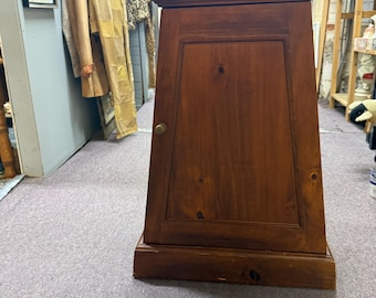 Mahogany Pedestal Cabinet, Regency Style Accent Storage