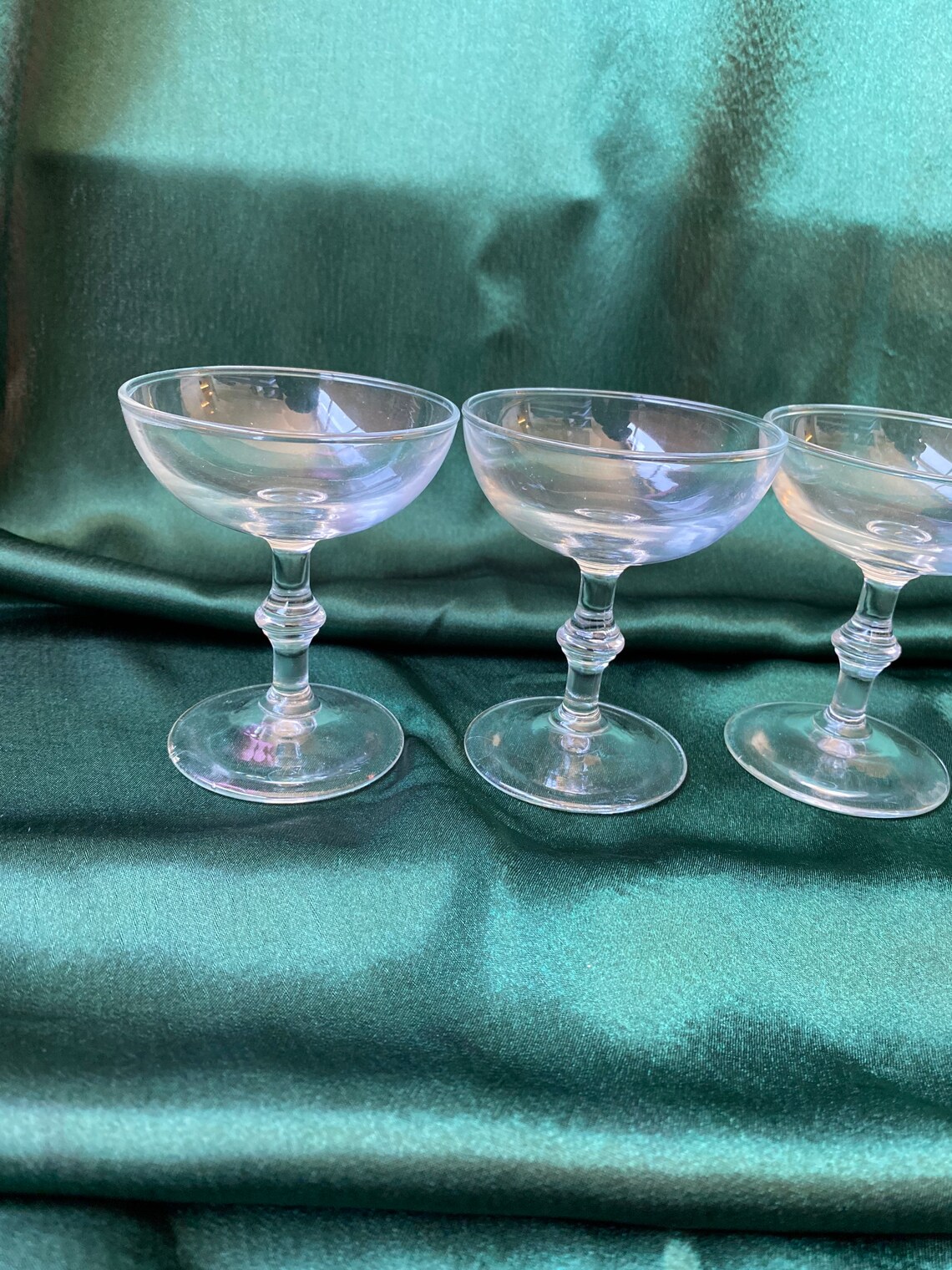 Vintage Margarita Glasses/abstract stem cocktail glasses Etsy