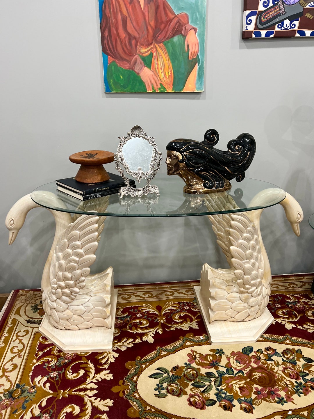 Vintage Swan Coffee Table PICK UP ONLY Vintage Centre Etsy