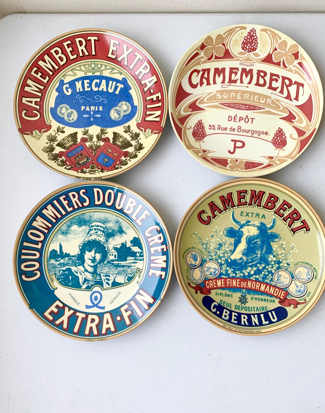 BIA DRH Camembert Cheese Plates – Set Of 4 With
