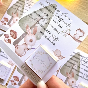 Segnaposto con cioccolatino personalizzato