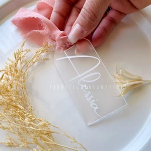 Segnaposti Plexiglass personalizzati