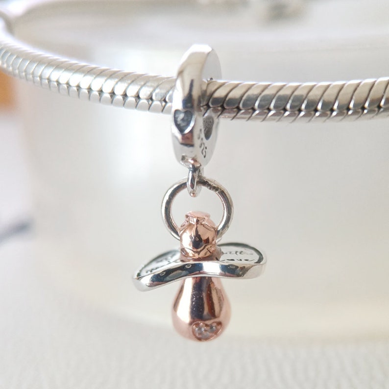 Baby Pacifier Dangle Charm for Pandora Bracelet/gift for Her/fashion