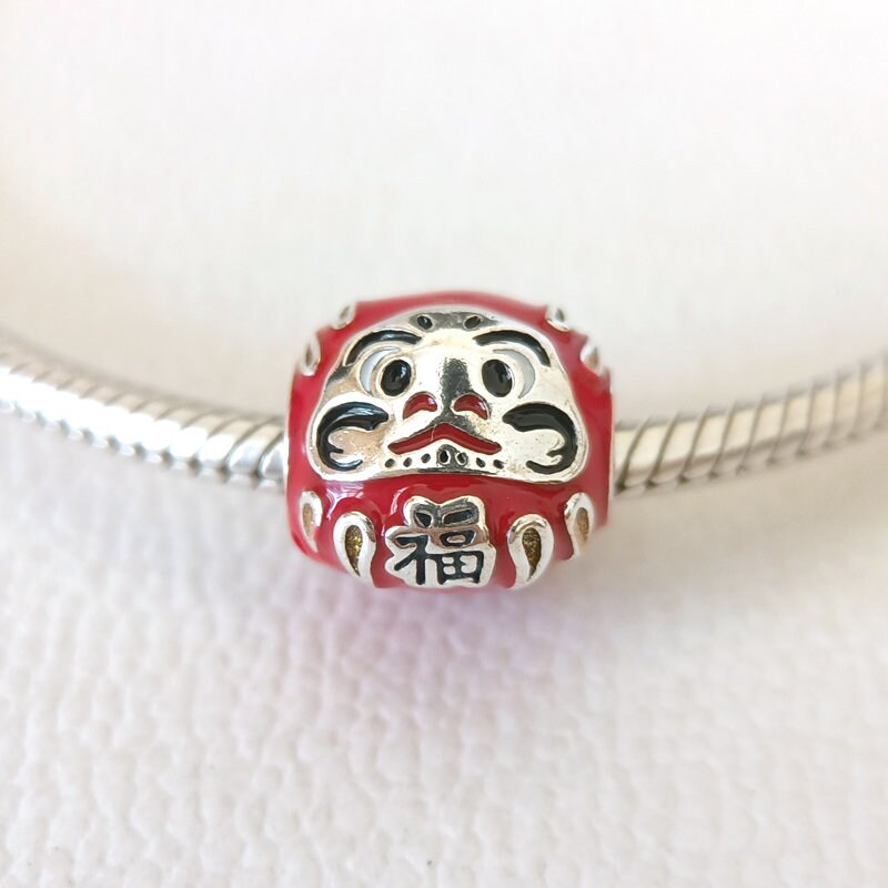 Daruma Doll Charm for European Bracelet/gift for Her