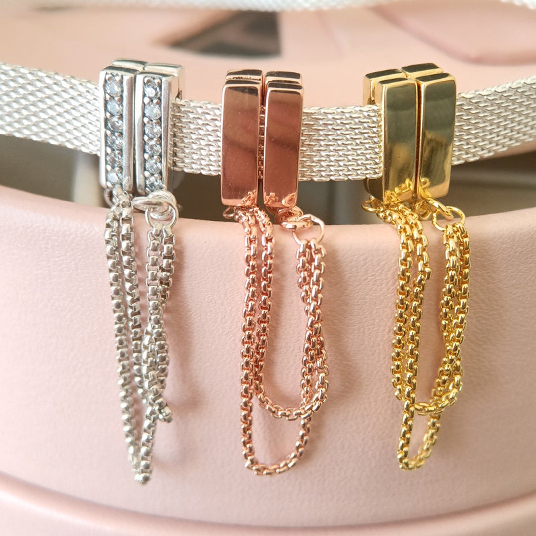 Reflexions Charms Security Chain Clip Charm Fits Reflexions Bracelet ...