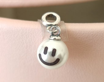 Mini ciondolo pendente ME Happy adatto a bracciale ME & Essence, regalo per lei, gioielli di moda, regalo per ragazze, argento 925, foro piccolo (2,5 mm)