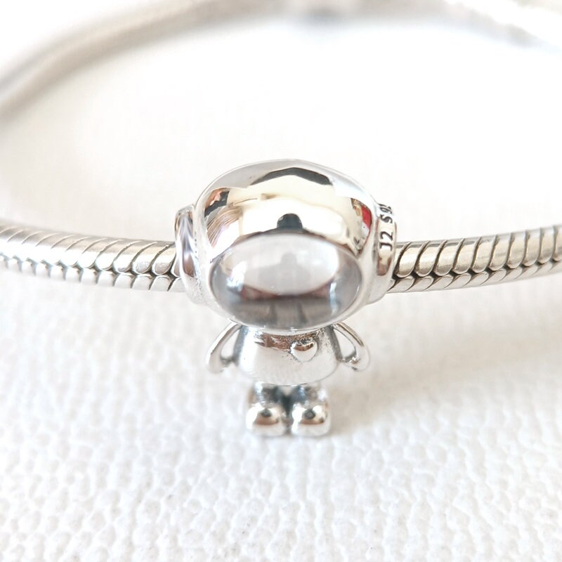 Spaceman Cosmo Tommy Charm Fits Pandora Bracelet gift for Her necklace Pendant handmade Charm Gift 925 Silver Charm Bead Etsy Australia