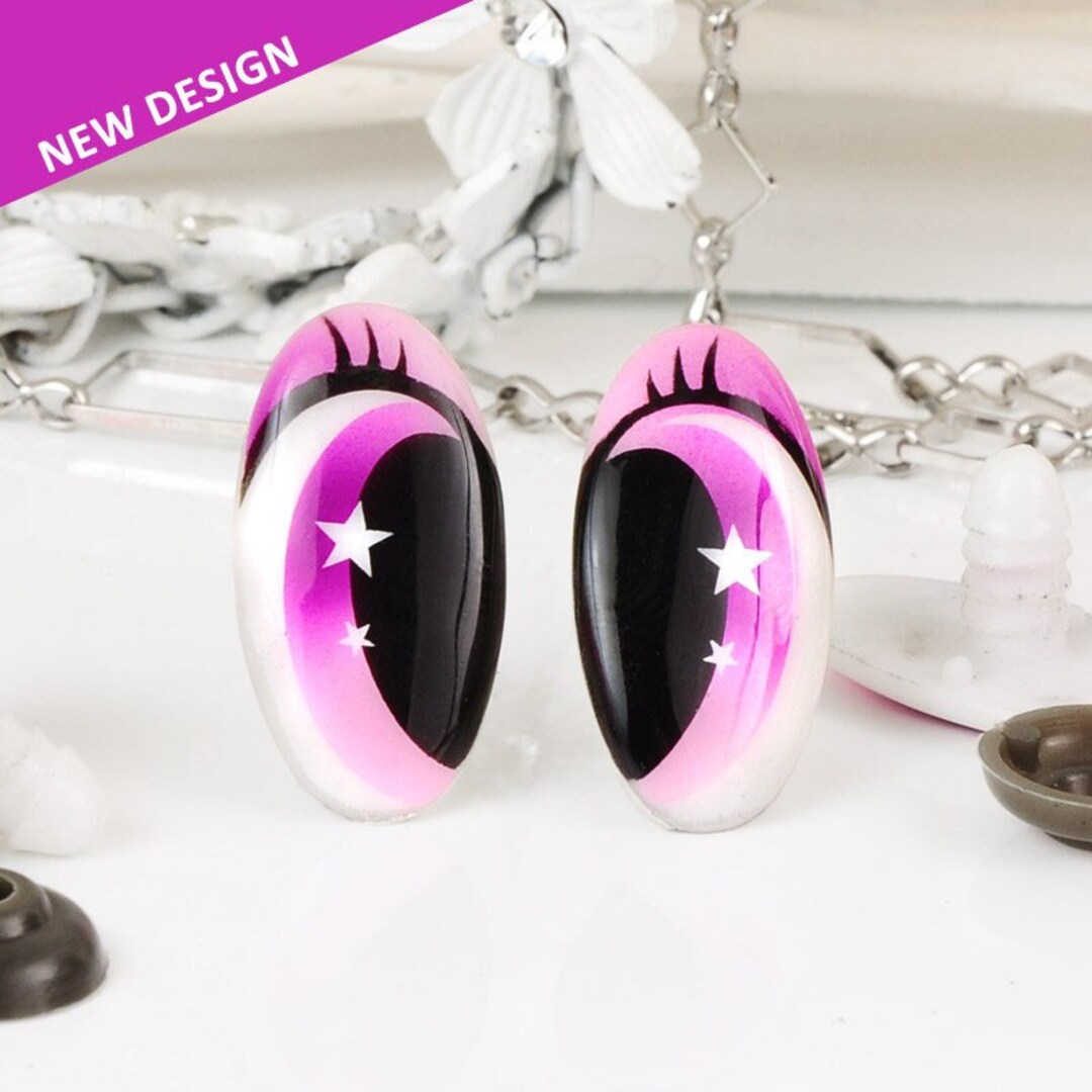 1 Pair of Doll Eyes Comic Animal Eyes With Safety Plug 25.5 X Etsy