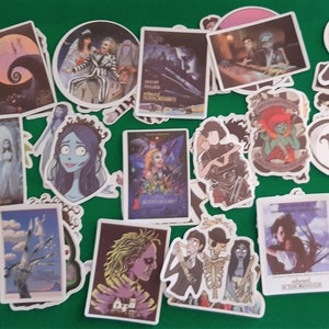 Dark and Horror Comedy Cinema Cartoons Decal Stickers, set of 25/50 pieces