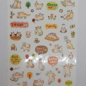 Wunschliste Sticker - Alltagsaufkleber - PVC Aufkleber - Cartoon Sticker - Tagebuch Sticker - Scrapbook - Dekoration - Set 6 Seiten