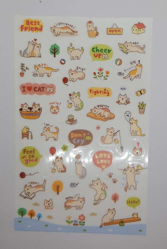 Wish List Sticker -  Everyday Chores Stickers - PVC Stickers - Cartoon Sticker - Diary Sticker - Scrapbook - Decoration - Set 6 pages