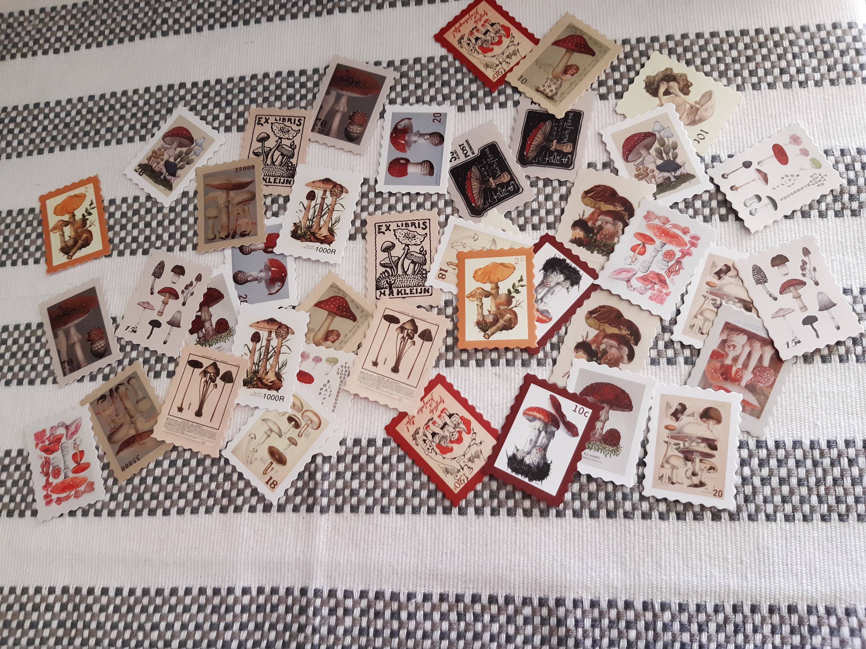 stickers vintage style set of 46 3 options to choose from etsy