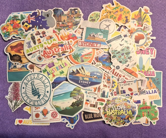 Australia II -inspired Decal Stickers 25/50 pieces DIY Diary Phone Laptop Luggage Skateboard Graffiti