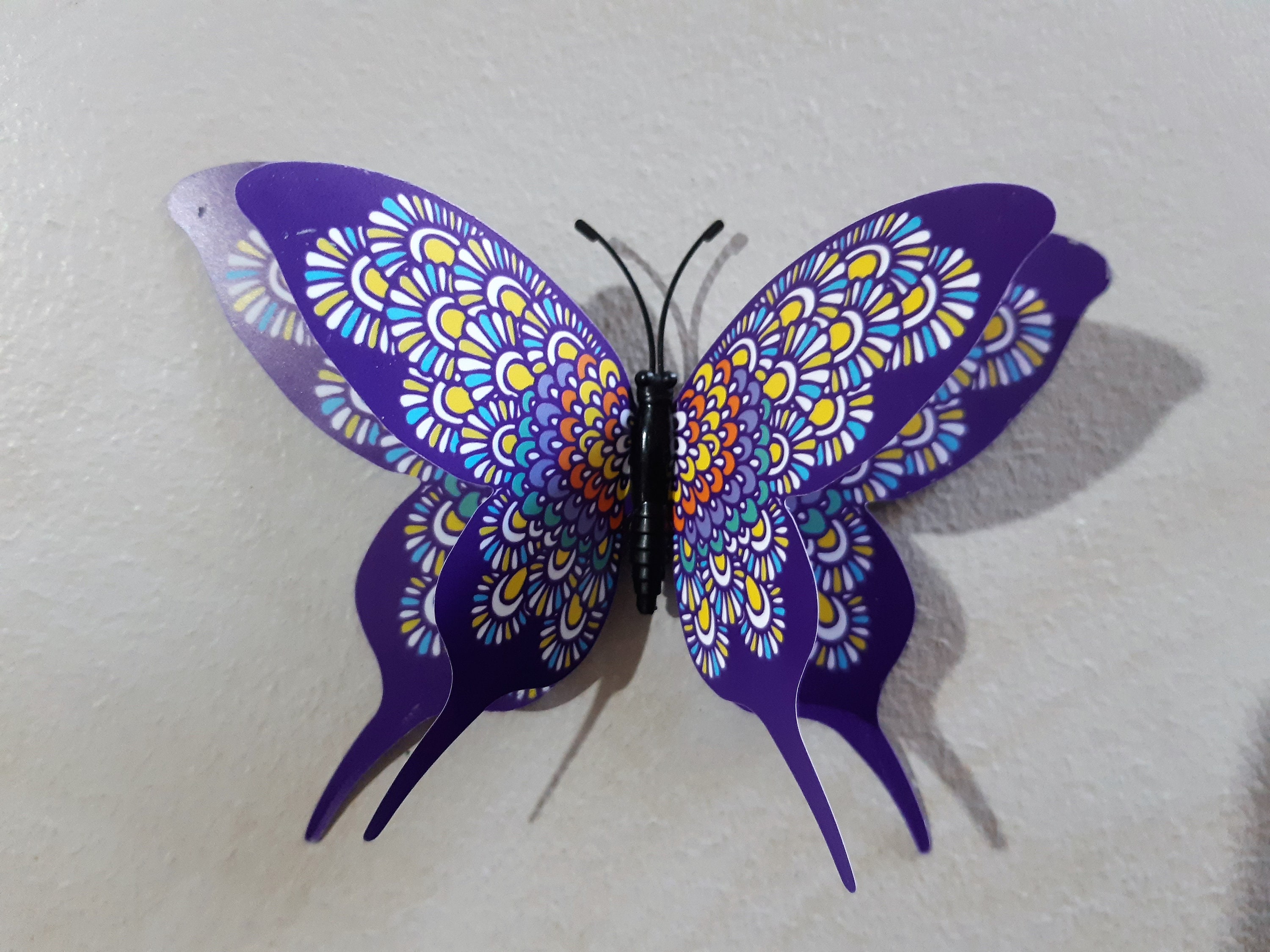 1PCS Pegatinas de pared personalizadas con nombre - Mariposas y