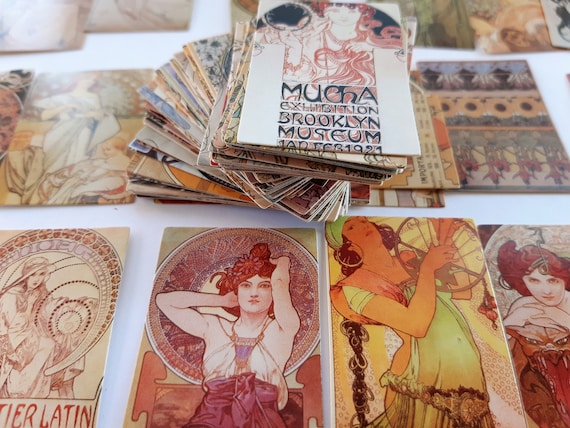 Vintage Stamps (non stick), 100 pieces in box, 2 Collections: Muses and Fairies, Scrapbooking, Diary, DYI, Embellishment, Decoration