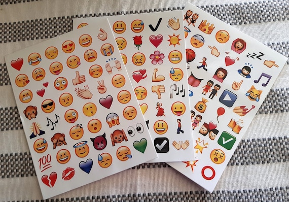 Happy Stickers, Set of 3 pages, 144 stickers