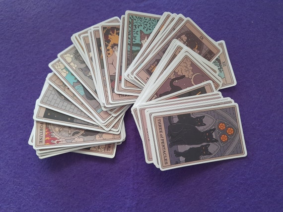 Cats Tarot Stickers 39/78 pieces Matte finish. For Cars Motorcycles Water Cups Furniture Decorations Luggage Skateboards Computers