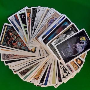 Tarotkaarten Waarzeggerij Doodle Sticker Collectie 25/50 stuks DIY Bagage Laptop Skateboard Sticker Stickers Origineel Tarot Deck Cartoon
