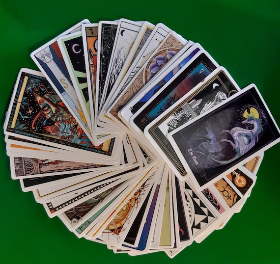 Tarot Cards Fortune-telling Doodle Sticker Collection 25/50 pieces DIY Luggage Laptop Skateboard  Decal Stickers Original Tarot Deck Cartoon