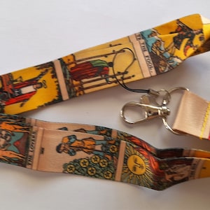 Cartas del Tarot / Triple Luna Vintage / Art Deco 1 pieza Correa para el cuello Cordón para llavero Correa para teléfono celular Cuerda Lariat Regalo Mujeres / Hombres