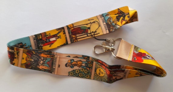 Tarot Cards / Triple Moon Vintage / Art Deco 1 piece Neck Strap Lanyards  Keychain Cell Phone Strap Rope Lariat Gift Women / Men