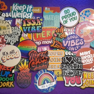 Inspirujące Teksty Pozytywne Naklejki 25/50 SZTUK DIY Pamiętnik Telefon Laptop Bagaż Skateboard Graffiti Naklejki Prezent