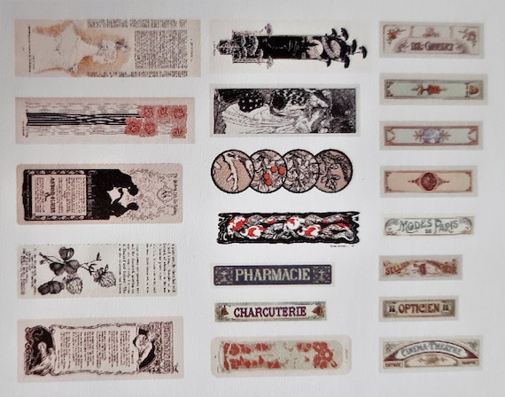 Art Deco Paper Stickers Vintage Rare Paper Sticker, 40 Pcs/lot, Vintage Signs Decoration Stickers DIY Diary Scrapbooking Label Sticker
