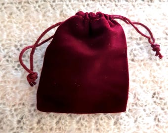 Velvet Drawstring Pouch: Jewelry Gift Bag, Wedding Favor (5X7 cm, Pack of 5)
