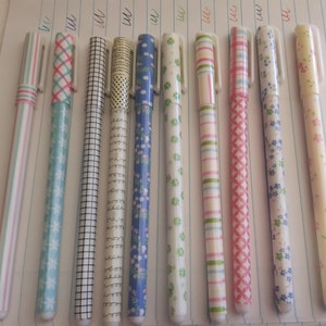 Colour Pens Gel, Caneta style, 10 different colour,  Kawaii Korean Stationery , School, Office and Home