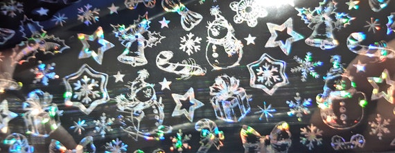 Nail Stickers - Starry Sky Nail Sticker - Christmas Thanksgiving Nails Stickers - 2/4 pieces - Nail Art Stickers - Winter Nail Stickers