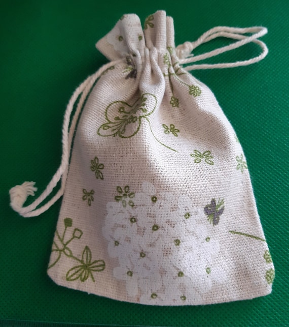 Linen/Cotton Bag, 10x14cm, Set of 4, Muslin, Cosmetics, Jewelry, Packaging Bags, Wedding, Party, Cute Drawstring, Gift, Drawable Bags,