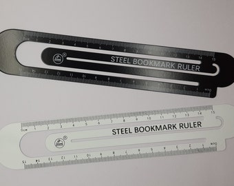 Metal Bookmarks Ruler, 1 PC, High Quality Steel Ruler & Metal Ruler  For Kids School Supplies Drawing Supplies