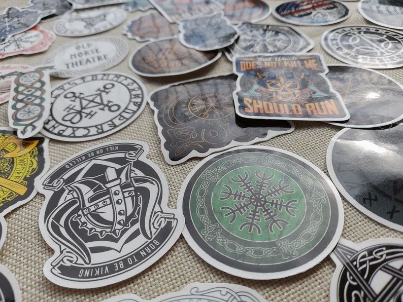 Undead Rune Sticker Rune Stickers - Viking Stickers - Pirates Style Stickers - Mysterious ...
