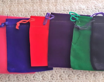 Velvet Drawstring Pouch: Jewelry Gift Bag, Wedding Favor (8x10 cm, Pack of 5)