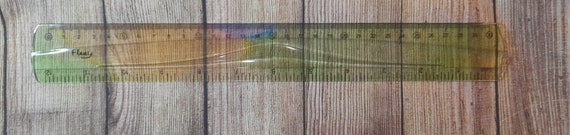 Flexible Ruler, Colorful, Not easy to break, In inches and centimeters, 30 Cm/12 Inch, 1 piece