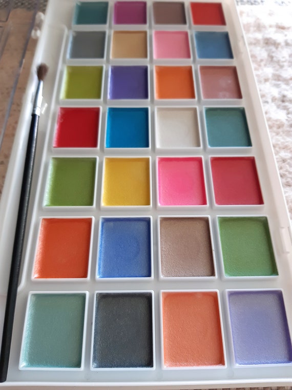 Semco Pearlescent Paint Multicoloured, 28 colour palette
