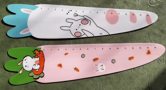 Magnetic Soft Ruler, 1Pcs, 15CM,  Kawaii Cute Carrot image