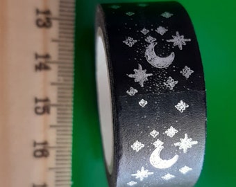 Taśma washi Moon & Stars – oryginalna taśma maskująca DIY (2 sztuki)