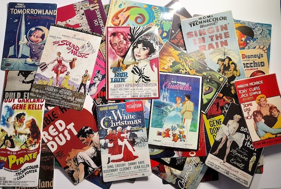 Old Cinema Posters Stickers Movies to remember 23/46 pieces Waterproof Sticker for Scrapbook Notebooks Phone Laptop Skateboard Bike Stickers