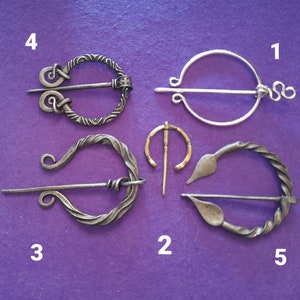 Plain Iron Penannular Brooch / Cloak Pin