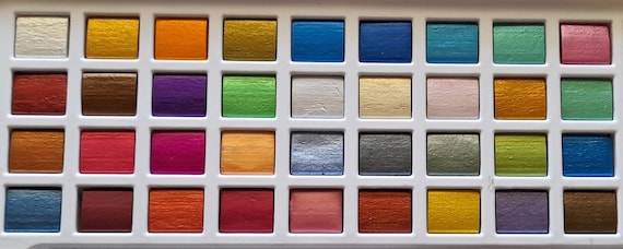 Glitter Water Color Acuarelas Metallic Aquarela Pigment Paint 36 Color Set Artist Painting Watercolors Art Supplies  Nail Draw  NEW!