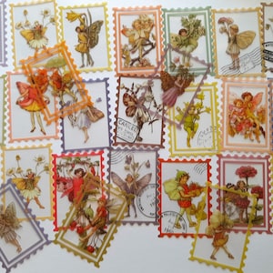 Elfen Briefmarken Vintage Haustier Aufkleber Dekorative 25/50 Stück PVC Aufkleber Scrapbooking Label Tagebuch Schreibwaren Album Telefon Journal Planer