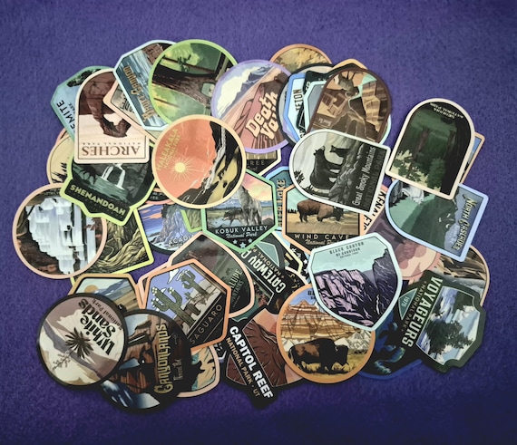 USA-inspired Decal Stickers 25/50 pieces DIY Diary Phone Laptop Luggage Skateboard Graffiti